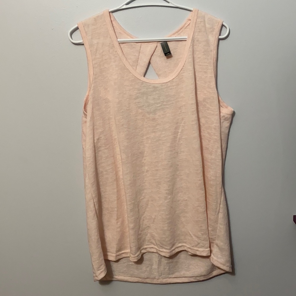 Light weight sleeveless open back top